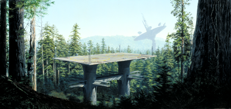 Illustration for article titled AsĂ se hicieron los matte paintings de la primera trilogĂa de Star Wars